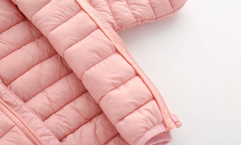 CECORC Winter Coats for Kids with Hoods Light Puffer Jacket for Girls | Baby, Infants, Toddlers, 12-18 Months,Pink - Image 3
